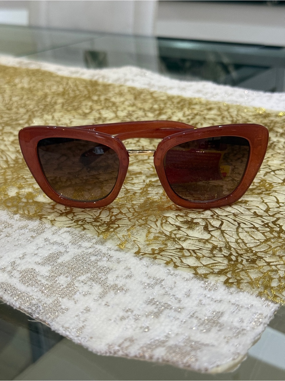 NWT Catherine Malandrino Cat-Eye Sunglasses in Mauve, Very Rare, Vintage